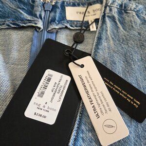 rag & bone Women's Ava Ultra Featherweight Denim Top